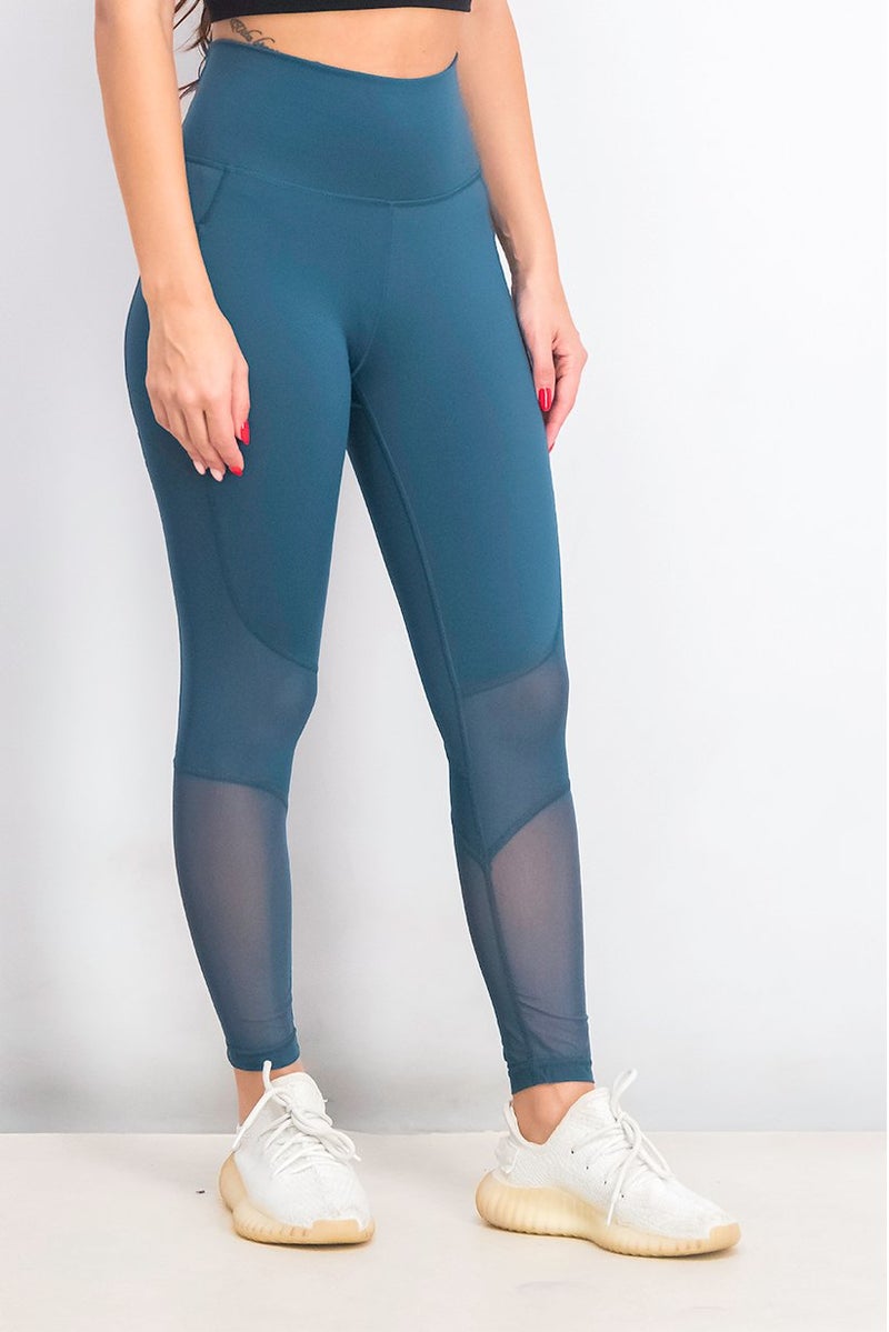 Adidas Women Sportswear Fit Pull,On Leggings, Teal Green - Image 4